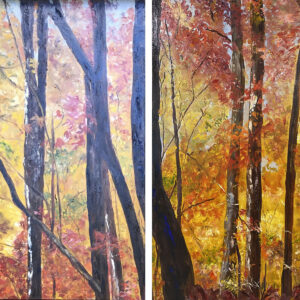 Fall on the Blue Ridge Parkway (Diptych)