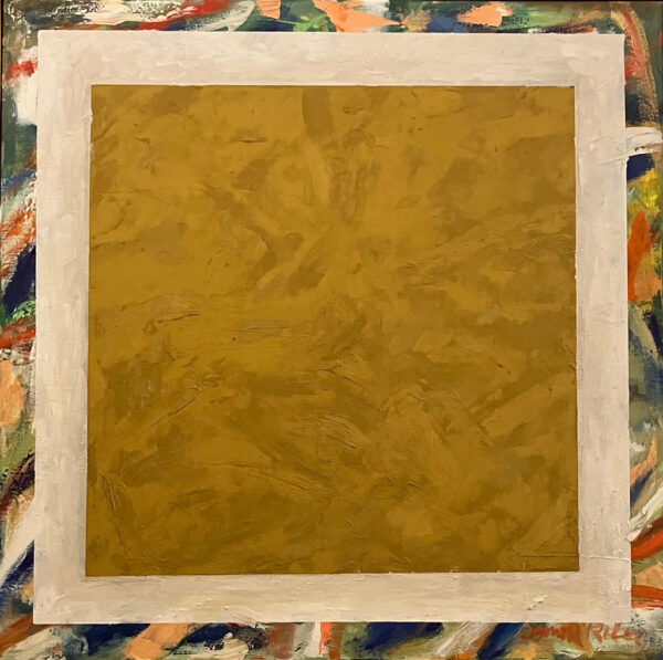 Yellow Ochre Square on White