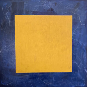 Yellow Ochre on Blue