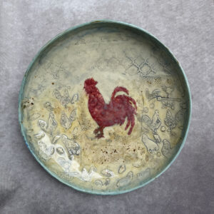 Good Morning Rooster Plate