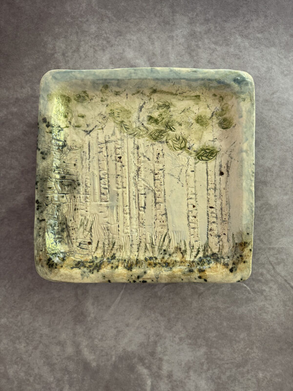 Summer Birch Tree platter