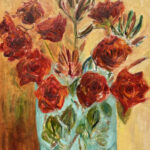 Flowers with Cream Background