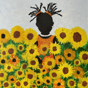 Little Girl in Sunflowers