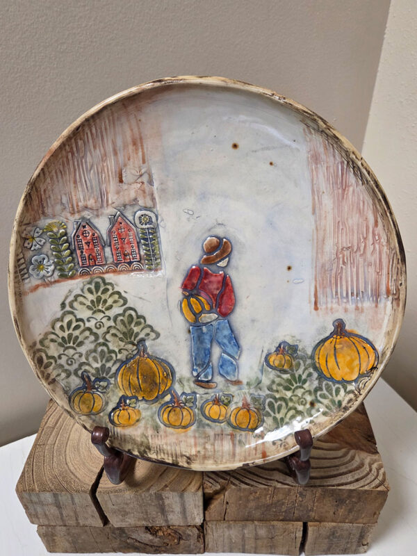 Boy with Pumpkins
